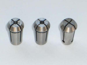 3 Stück Spannzangensatz 3 + 3,175 (1/8) + 6 mm für Kress / AMB / Mafell