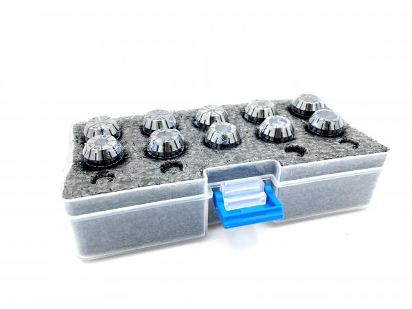 Spannzangensatz ER 16, 1-10 mm, 10 Stk. Kunststoffbox