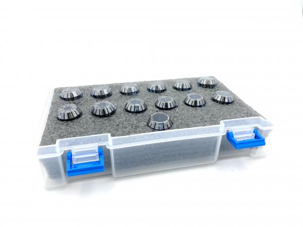 Spannzangensatz ER 20, 1-13 mm, 13 Stk. Kunststoffbox