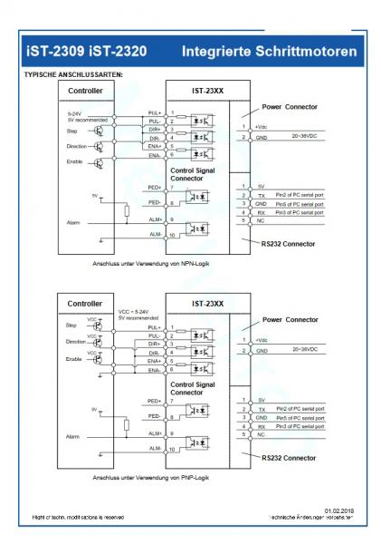 Leadshine iST-2320 | Schrittmotor FL.56 2,0 Nm mit integrierter Endstufe