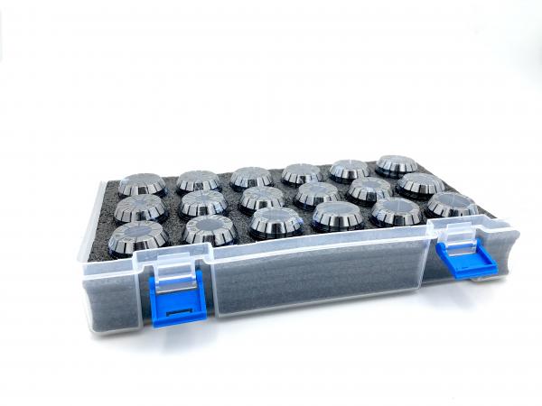 Spannzangensatz ER 32, 3-20 mm, 18 Stk. Kunststoffbox