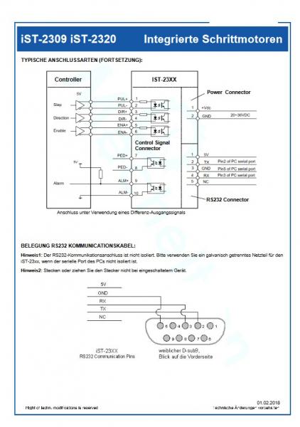 Leadshine iST-2320 | Schrittmotor FL.56 2,0 Nm mit integrierter Endstufe