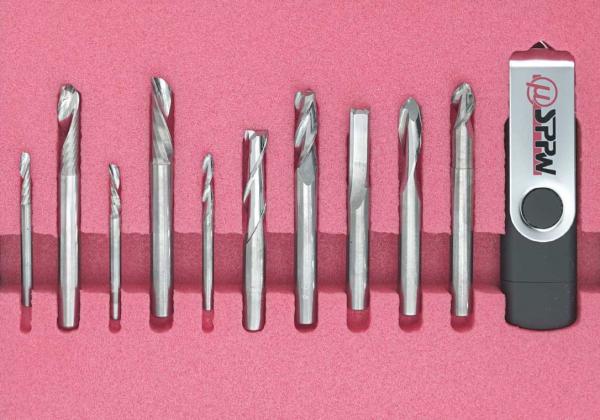 Start-Set: Fräsersatz 10 Stück für Aluminium, Kunststoff und Holz Bearbeitung