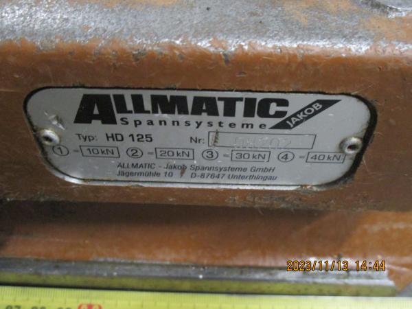 ALLMATIC HD125 Jakob Maschinenschraubstock