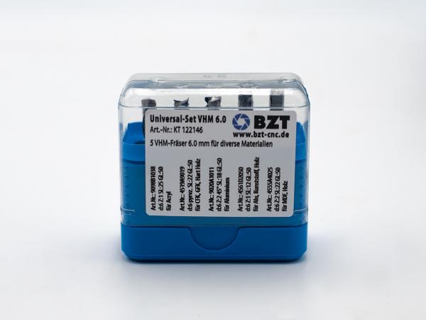 Universalset VHM 5-teilig Schaft = ⌀ 6mm