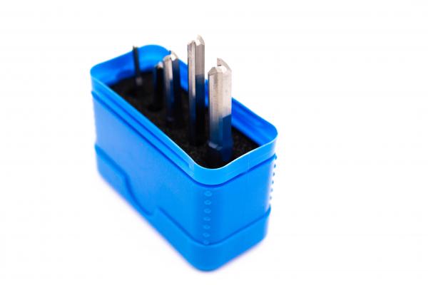 Fräserset 2-Schneider VHM 5-teilig - ohne Spirale