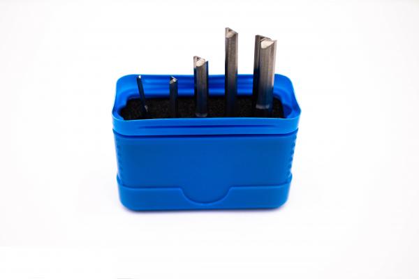 Fräserset 2-Schneider VHM 5-teilig - ohne Spirale