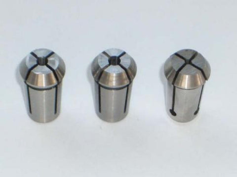 3 Stück Spannzangensatz 3 + 3,175 (1/8) + 6 mm für Kress / AMB / Mafell
