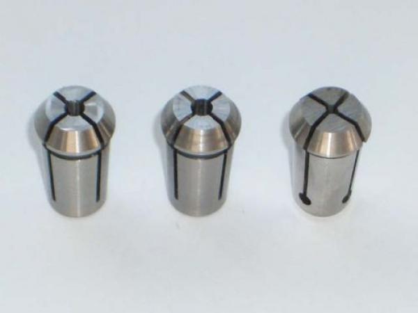 3 Stück Spannzangensatz 3 + 3,175 (1/8) + 6 mm für Suhner