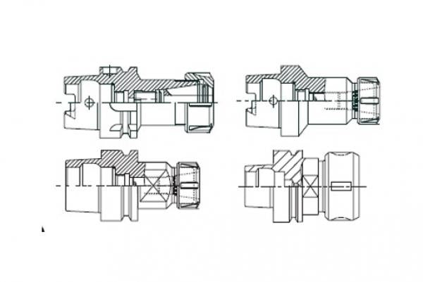 Werkzeug Montageblock HSK32, Form A + C + E + F