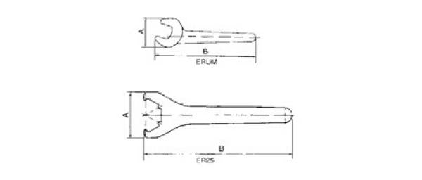 Spannschlüssel für ER 20 Spannmuttern