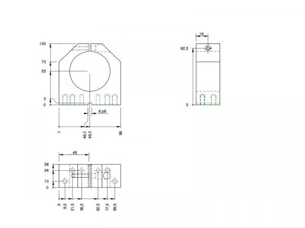 65mm Spindelaufnahme