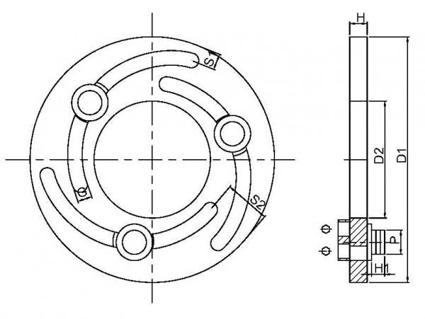 Spannring für weiche Aufsatzbacken