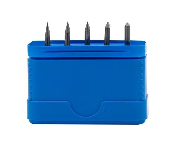 5 Stk. VHM Gravierstichel