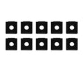 10 x T-Nutensteine M6 für Vollkammerplatte