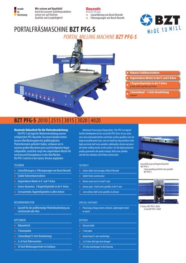Data sheet PFG-S