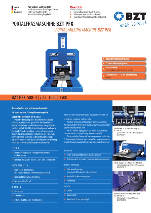 Data sheet PFX