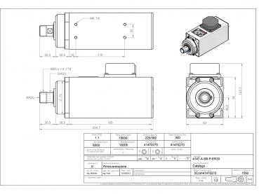 BZT HF-Spindel 1.1 KW oder 18.000 rpm. ER20