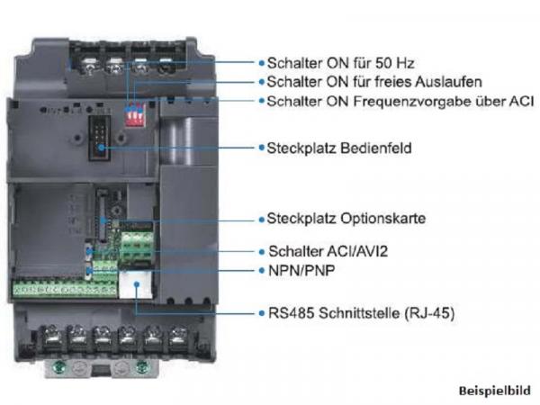 Delta VFD-E Frequenzumrichter 2,2 kW 230 Volt 1-Phasig
